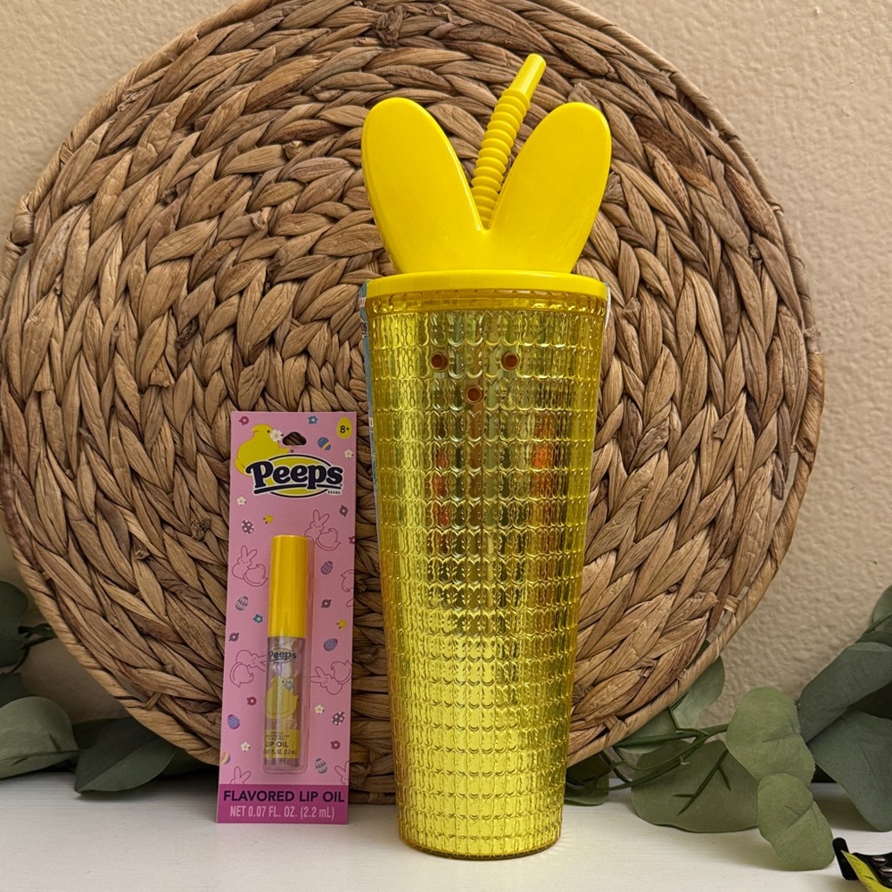🆕 Yellow Peep Easter Tumbler & Lip Oil